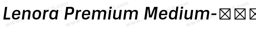 Lenora Premium Medium字体转换